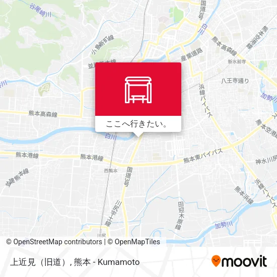 上近見（旧道）地図