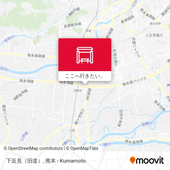 下近見（旧道）地図
