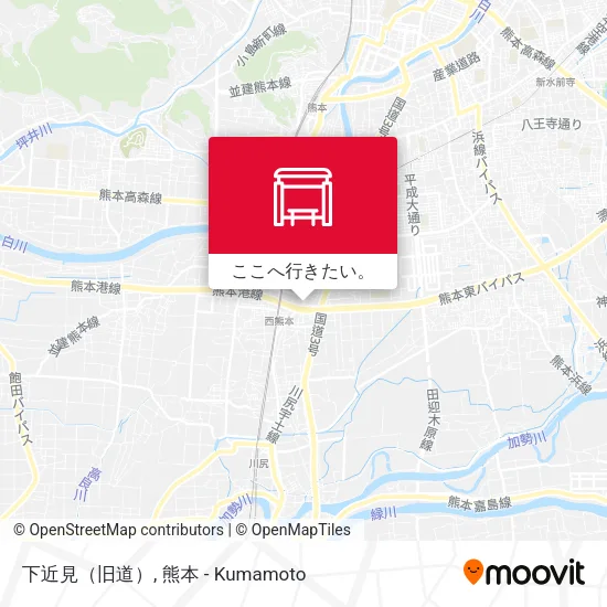下近見（旧道）地図