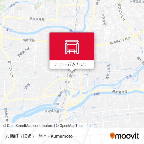 八幡町（旧道）地図