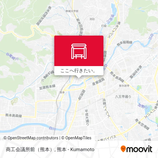 商工会議所前（熊本）地図