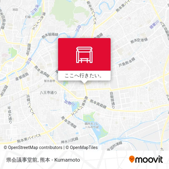 県会議事堂前地図