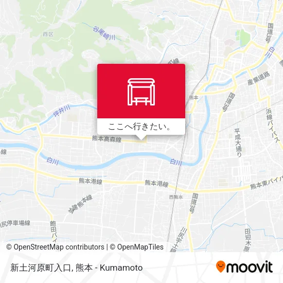 新土河原町入口地図