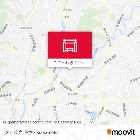 大江渡鹿地図