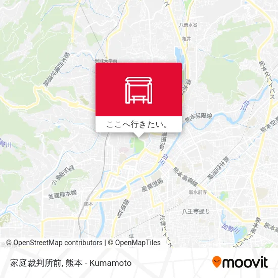 家庭裁判所前地図