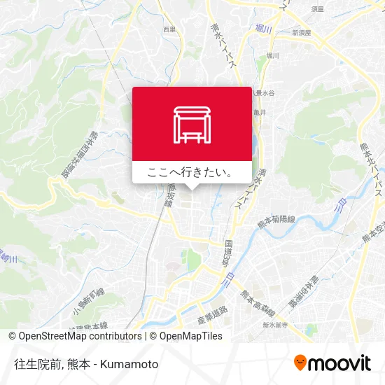 往生院前地図