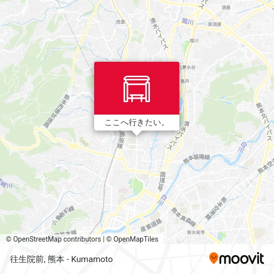 往生院前地図