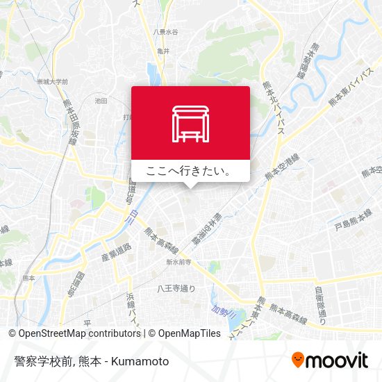 警察学校前地図