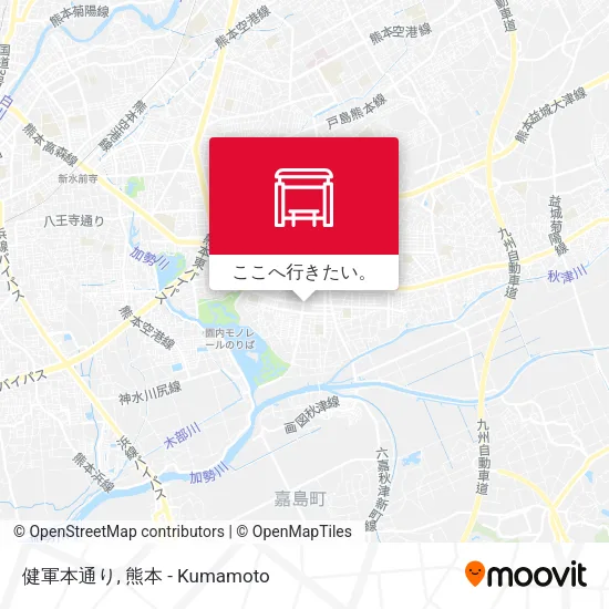 健軍本通り地図