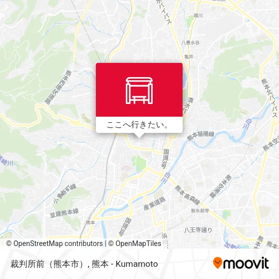 裁判所前（熊本市）地図