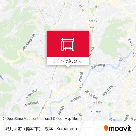 裁判所前（熊本市）地図