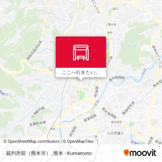 裁判所前（熊本市）地図