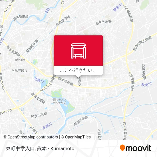 東町中学入口地図