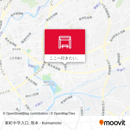 東町中学入口地図
