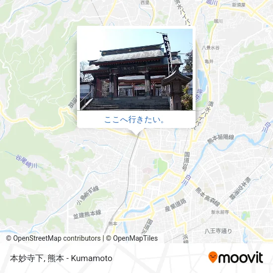 本妙寺下地図