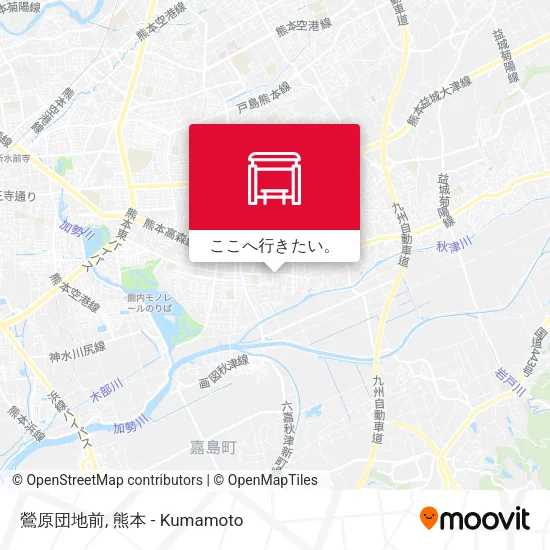 鶯原団地前地図