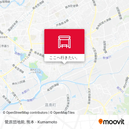 鶯原団地前地図