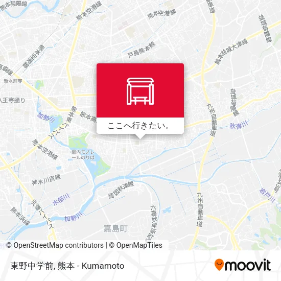 東野中学前地図