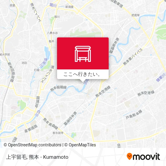 上宇留毛地図