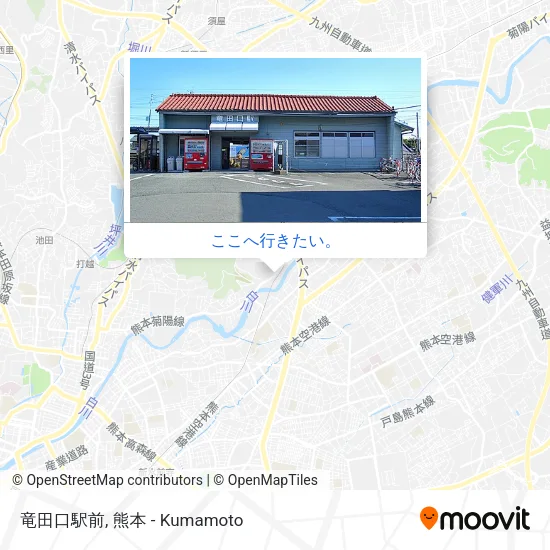 竜田口駅前地図