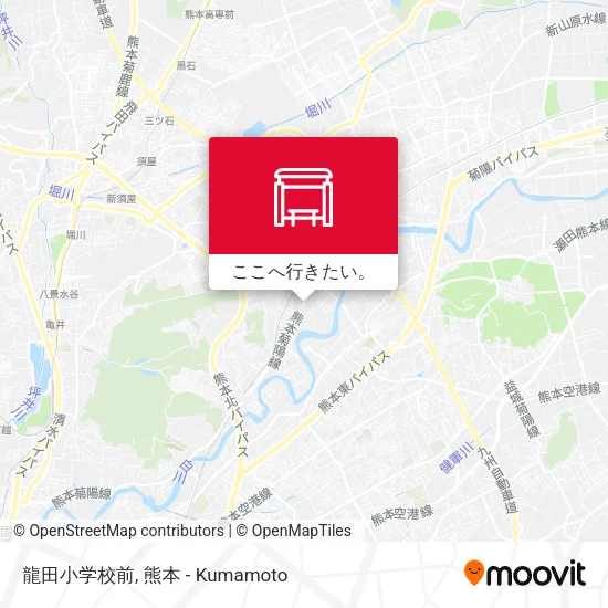 龍田小学校前地図