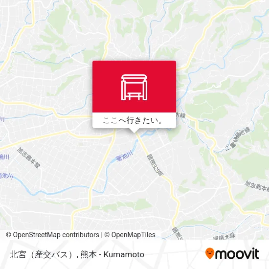 北宮（産交バス）地図