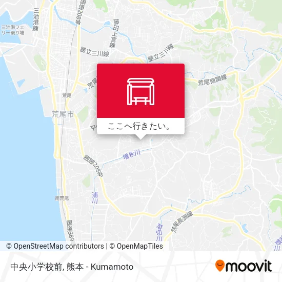 中央小学校前地図