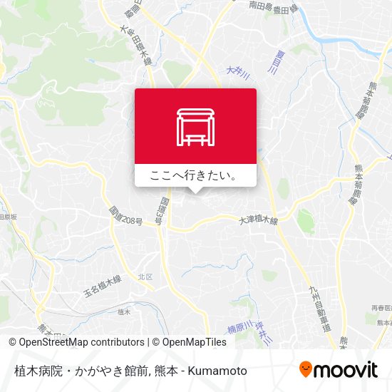 植木病院・かがやき館前地図