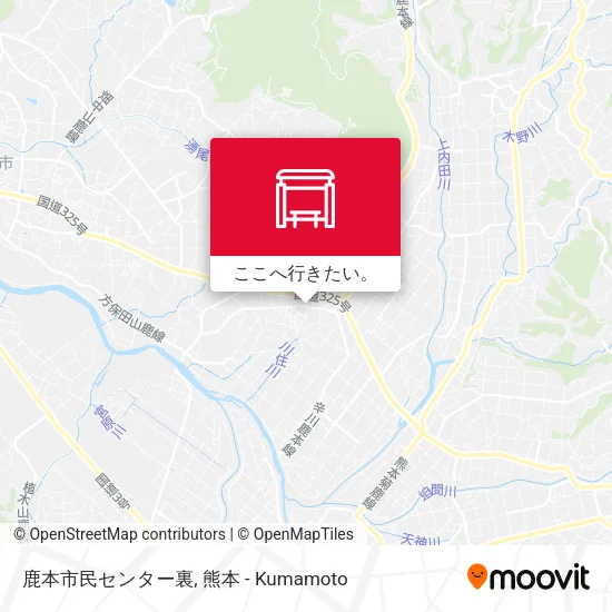 鹿本市民センター裏地図