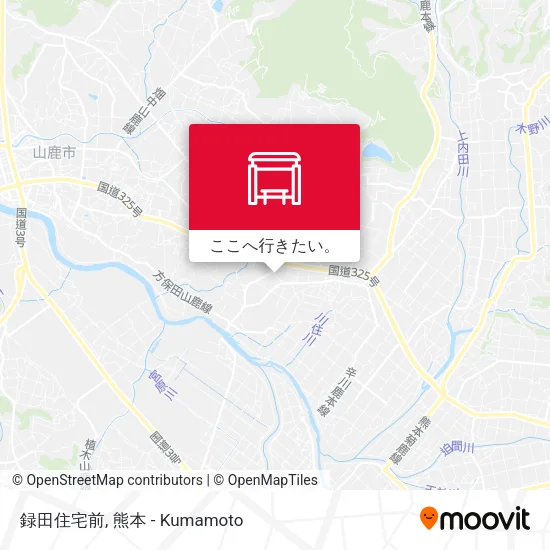 録田住宅前地図