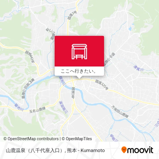 山鹿温泉（八千代座入口）地図