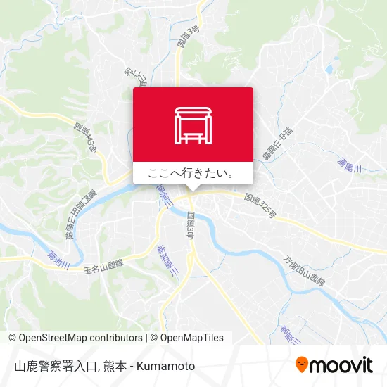 山鹿警察署入口地図