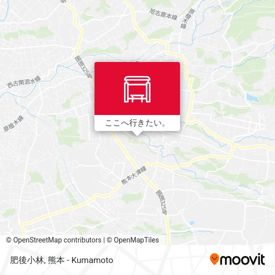 肥後小林地図