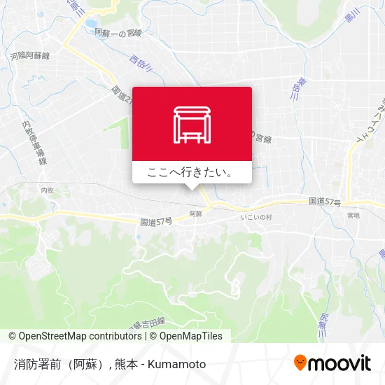 消防署前（阿蘇）地図