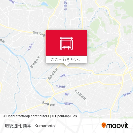 肥後辺田地図