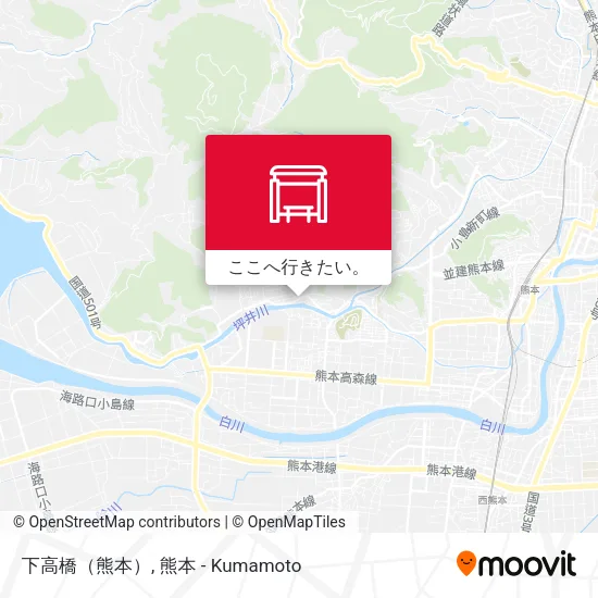 下高橋（熊本）地図