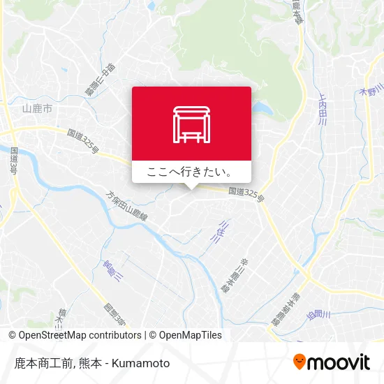 鹿本商工前地図
