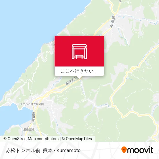 赤松トンネル前地図