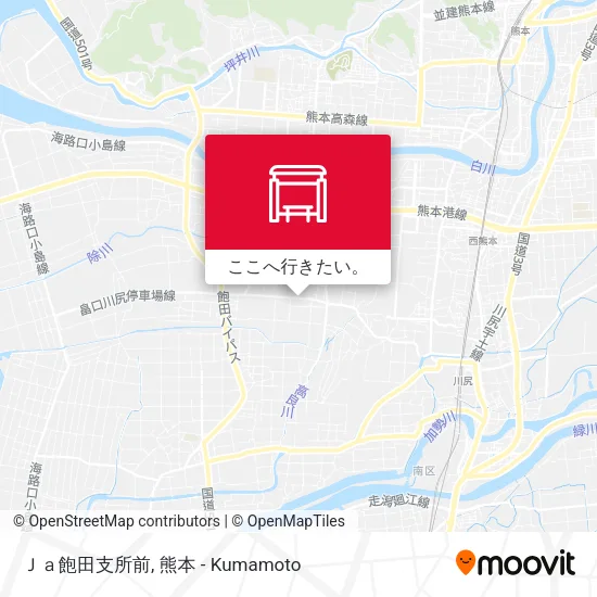 Ｊａ飽田支所前地図