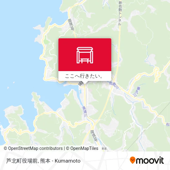 芦北町役場前地図