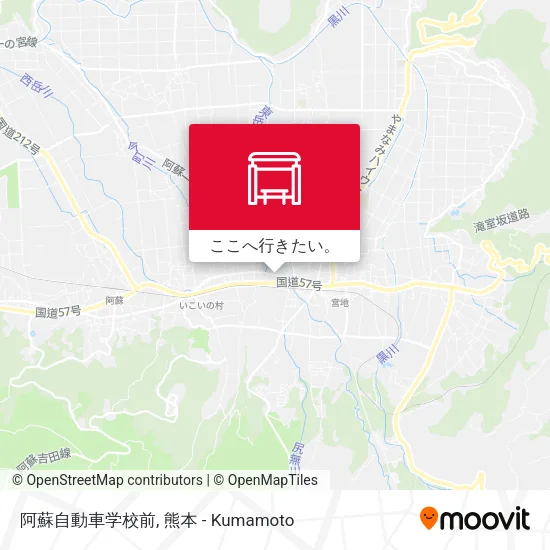 阿蘇自動車学校前地図