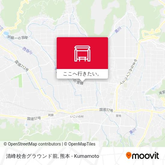 清峰校舎グラウンド前地図