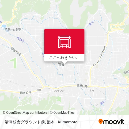 清峰校舎グラウンド前地図