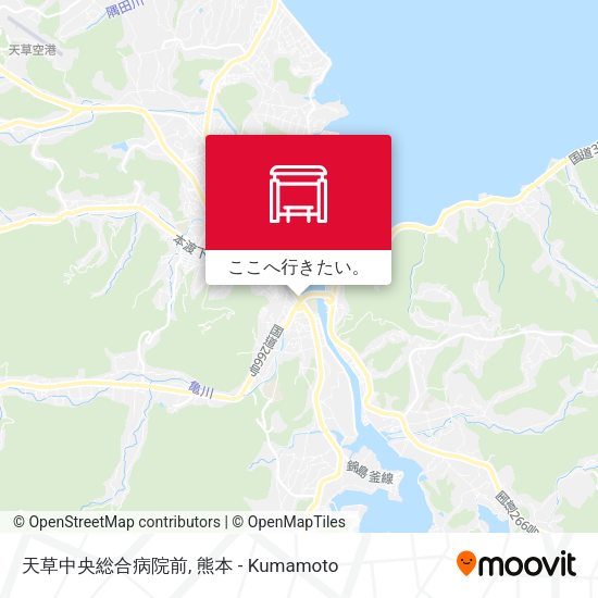 天草中央総合病院前地図