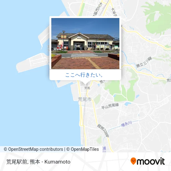 荒尾駅前地図