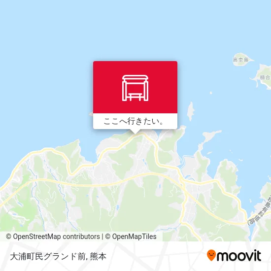 大浦町民グランド前地図
