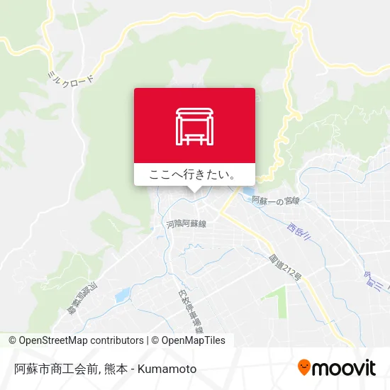 阿蘇市商工会前地図