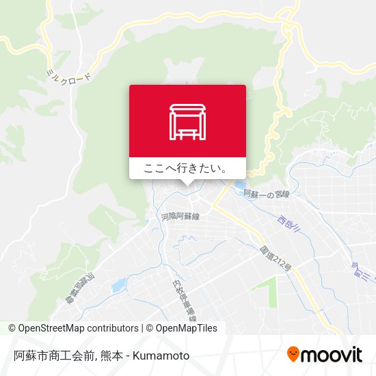 阿蘇市商工会前地図