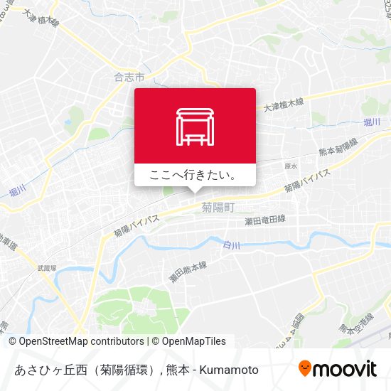 あさひヶ丘西（菊陽循環）地図
