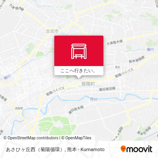 あさひヶ丘西（菊陽循環）地図